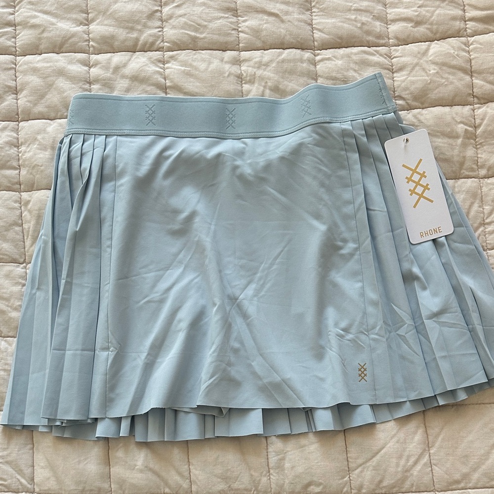 Rhone Mirage Pleated Skort Tennis Sky Blue Skirt NWT